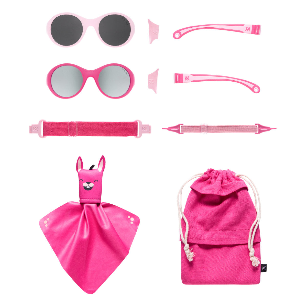 Click & Change sunglasses for kids in pink