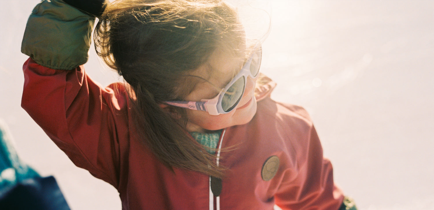 Girl wearing Mokki Click & Change Sunglasses