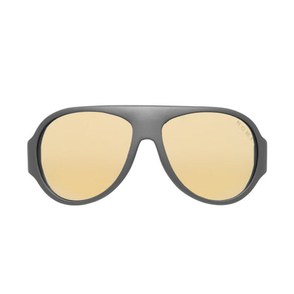 Mokki Sunglasses for kids click and change screen safe with blue block lens - Gray